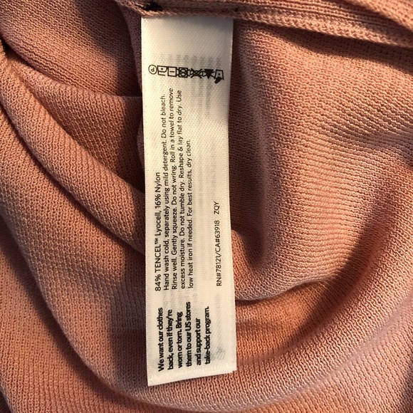 Eileen Fisher Sweater Blush Pink Rounded Neck High-Low Box Top Sz XL BNWT - Picture 9 of 10